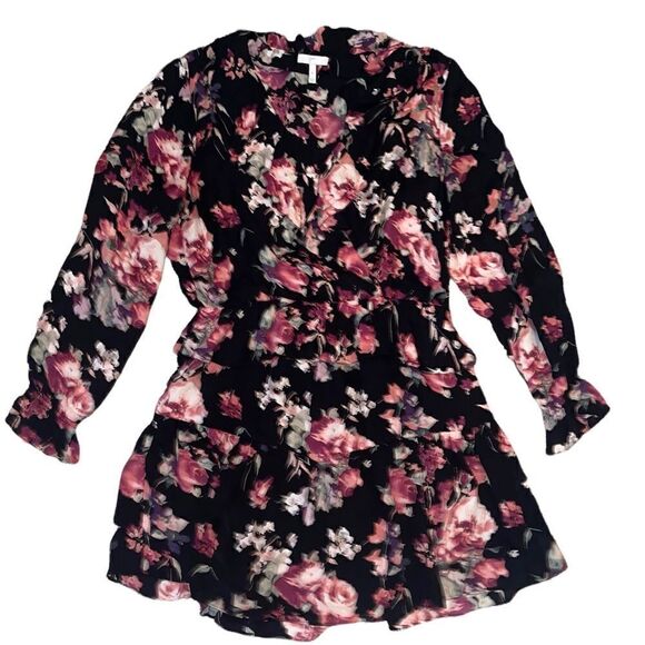 Joie Joada Floral Silk Peplum Ruffle Dress - Picture 7 of 13